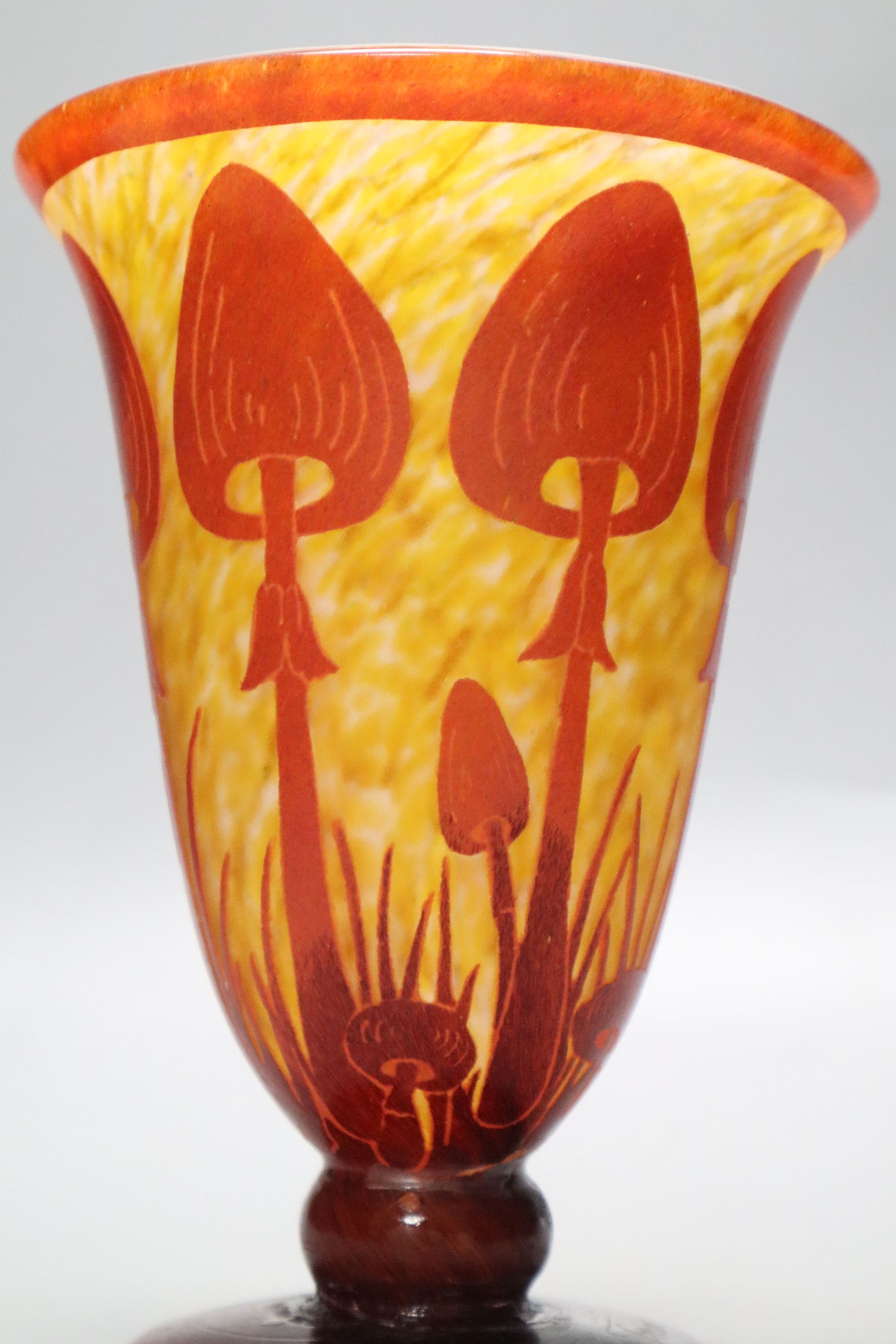 Charles Schneider Le Verre Francais. A cameo glass vase, height 21cm